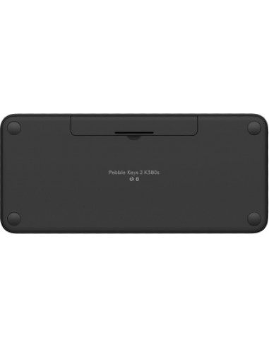 Logitech Pebble Keys 2 K380s teclado RF Wireless + Bluetooth QWERTY Danés, Finlandés, Noruego, Sueco Grafito