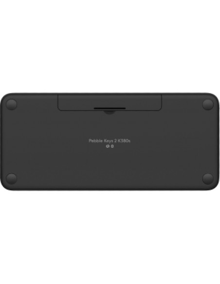 Logitech Pebble Keys 2 K380s teclado RF Wireless + Bluetooth QWERTY Danés, Finlandés, Noruego, Sueco Grafito