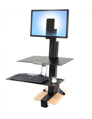 Ergotron 97-845 mueble y soporte para dispositivo multimedia Negro Carro para administración de tabletas