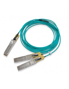 Nvidia 980-9I452-00H003 cable de fibra optica 3 m QSFP56 2x QSFP56 Color aguamarina