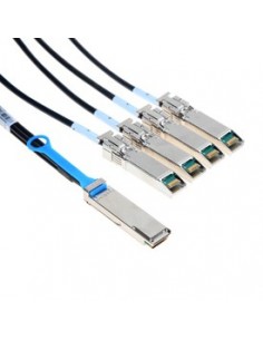 Mellanox Technologies QSFP   4 SFP+, 3m cable infiniBanc 4 x SFP+ Negro