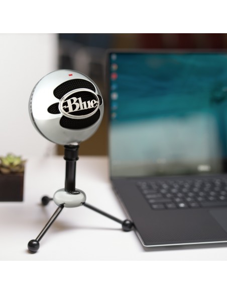Blue Microphones Snowball Aluminio Micrófono de superficie para mesa