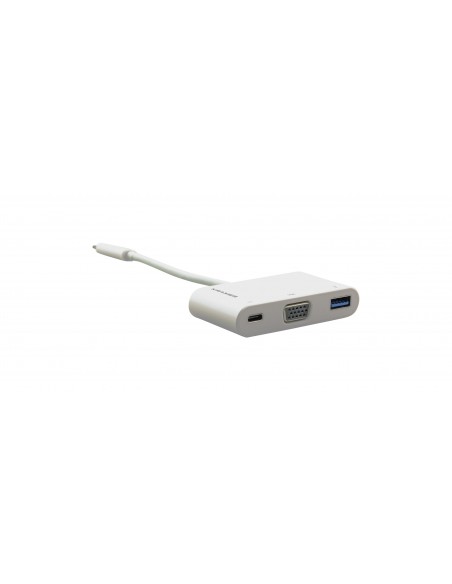 Kramer Electronics ADC-U31C M1 adaptador de cable de vídeo 0,17 m USB Tipo C USB Type-C + USB Type-A + VGA (D-Sub) Blanco