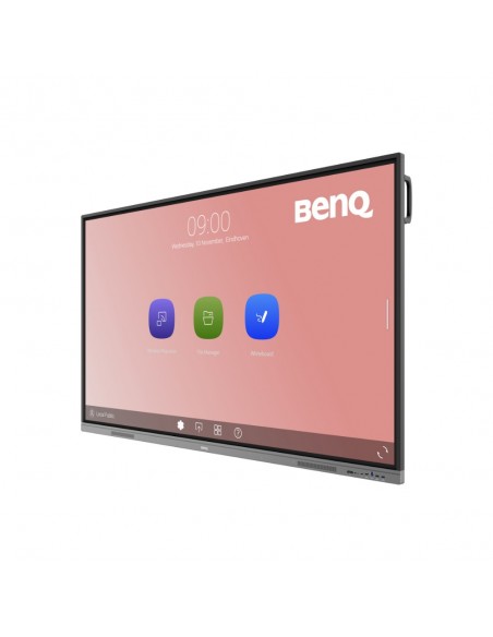 BenQ RE7503 Panel plano interactivo 190,5 cm (75") LED 400 cd   m² 4K Ultra HD Negro Pantalla táctil Procesador incorporado