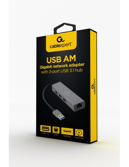 Gembird A-AMU3-LAN-01 Adaptador gráfico USB
