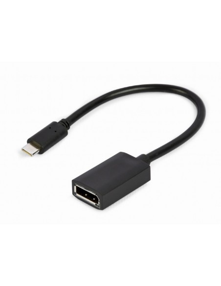 Gembird A-CM-DPF-02 adaptador de cable de vídeo 0,15 m USB Tipo C DisplayPort Negro