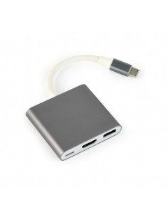 Gembird A-CM-HDMIF-02-SG Adaptador gráfico USB 3840 x 2160 Pixeles Gris