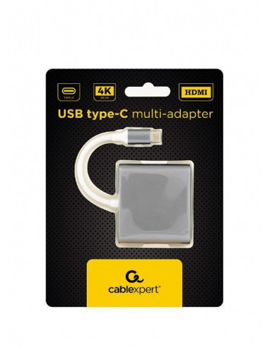 Gembird A-CM-HDMIF-02-SG Adaptador gráfico USB 3840 x 2160 Pixeles Gris