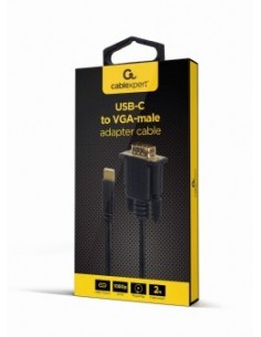 Gembird A-CM-VGAM-01 Adaptador gráfico USB 1920 x 1080 Pixeles Negro