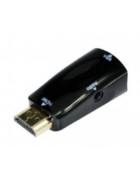 Gembird A-HDMI-VGA-02 cambiador de género para cable VGA (D-Sub) Negro