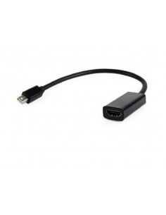 Gembird A-MDPM-HDMIF-02 adaptador de cable de vídeo Mini DisplayPort HDMI tipo A (Estándar) Negro