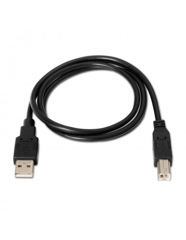 AISENS A101-0005 cable USB 1 m USB 2.0 USB A USB B Negro