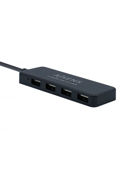 AISENS Hub USB 2.0, Tipo A M - 4 x Tipo A H, Negro, 30 cm AISENS Hub USB 2.0, Tipo A M - 4 x Tipo A H, Negro, 30 cm