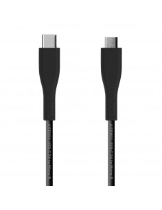 AISENS Cable USB 2.0 3A, tipo USB C M - micro B M, Negro, 2.0 m