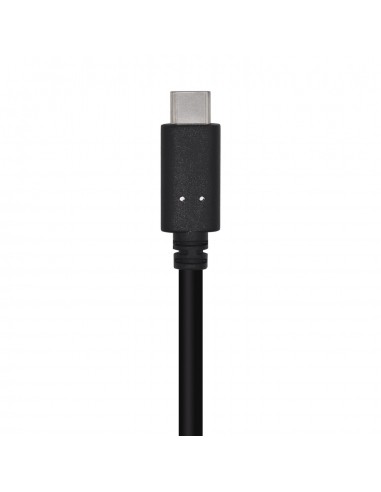 AISENS Cable USB 3.1 Gen 2 10 Gbps 3 A, Tipo C M-A M, Negro, 0.5m
