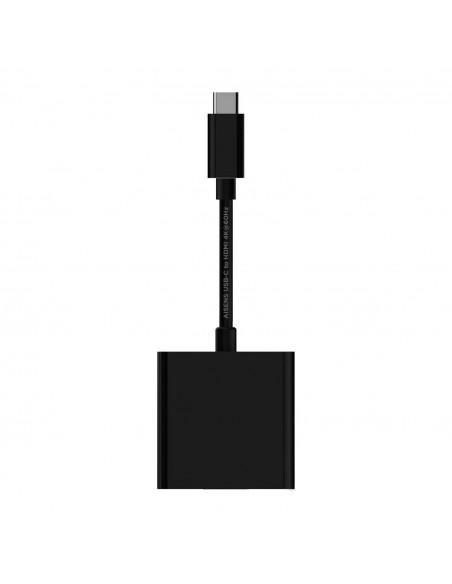 AISENS Conversor USB-C a HDMI 4k@60Hz, USB-C M-HDMI H, Negro, 15cm
