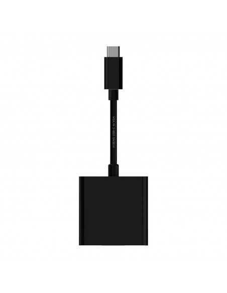AISENS Conversor USB-C a VGA, USB-C M - HDB15 H, Negro, 15cm