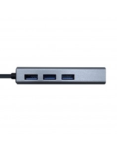 AISENS A109-0396 hub de interfaz USB 3.2 Gen 1 (3.1 Gen 1) Type-C Gris 2