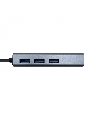 AISENS A109-0396 hub de interfaz USB 3.2 Gen 1 (3.1 Gen 1) Type-C Gris