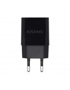 AISENS Cargador USB 10W Alta Eficiencia, 5V 2A, Negro