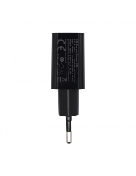 AISENS Cargador USB 10W Alta Eficiencia, 5V 2A, Negro