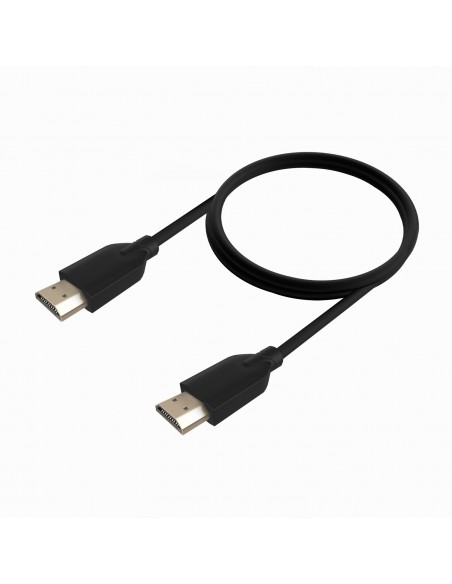 AISENS Cable HDMI V2.0 CCS Premium Alta Velocidad   Hec 4K@60Hz 18Gbps, A M-A M, Negro, 1.0m