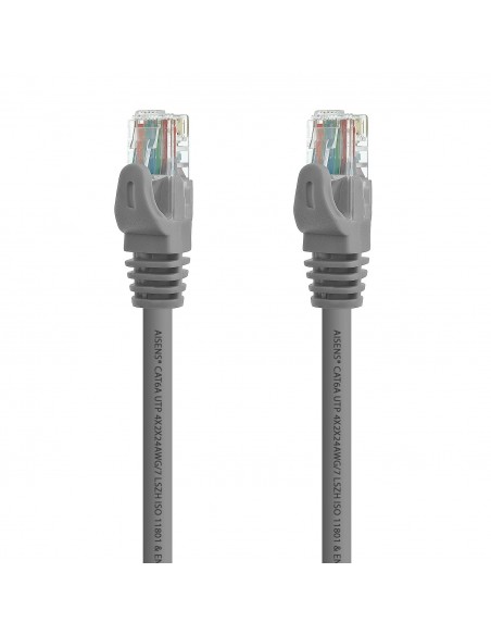 AISENS A145-0324 cable de red Gris 0,25 m Cat6a U UTP (UTP)