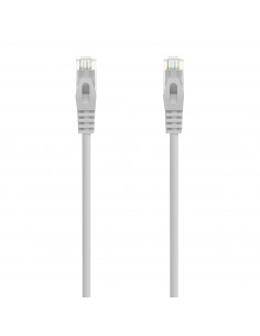 AISENS Cable de Red Latiguillo RJ45 LSZH Cat.6A 500 Mhz UTP AWG24, Gris, 30CM