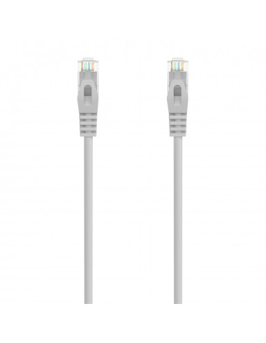 AISENS Cable de Red Latiguillo RJ45 LSZH Cat.6A 500 Mhz UTP AWG24, Gris, 30CM