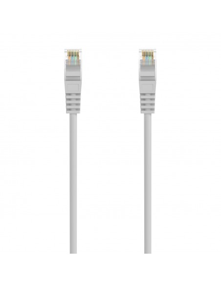 AISENS Cable de Red Latiguillo RJ45 LSZH Cat.6A 500 Mhz UTP AWG24, Gris, 30CM