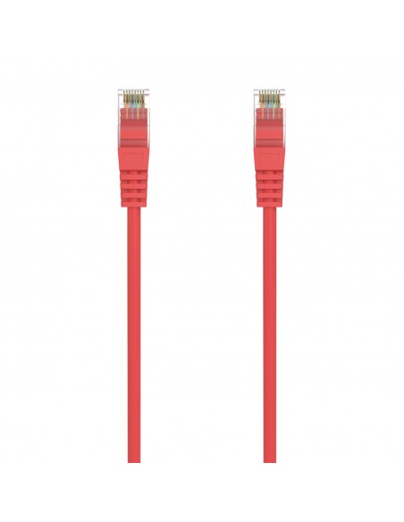 AISENS Cable de Red Latiguillo RJ45 LSZH Cat.6A 500 Mhz UTP Awg24, Rojo, 25CM