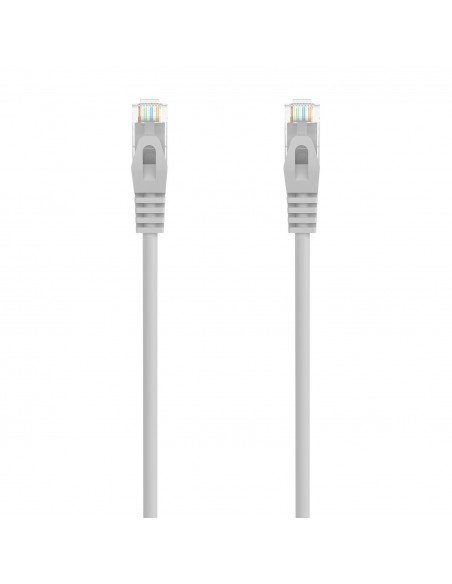 AISENS Cable de Red Latiguillo RJ45 LSZH Cat.6A 500 Mhz UTP AWG24, Gris, 20M