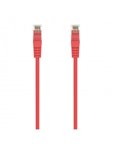 AISENS Cable de Red Latiguillo RJ45 LSZH Cat.6A 500 Mhz UTP AWG24, Rojo, 2.0M