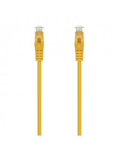 AISENS Cable de Red Latiguillo RJ45 LSZH Cat.6A 500 Mhz UTP AWG24, Amarillo, 30CM