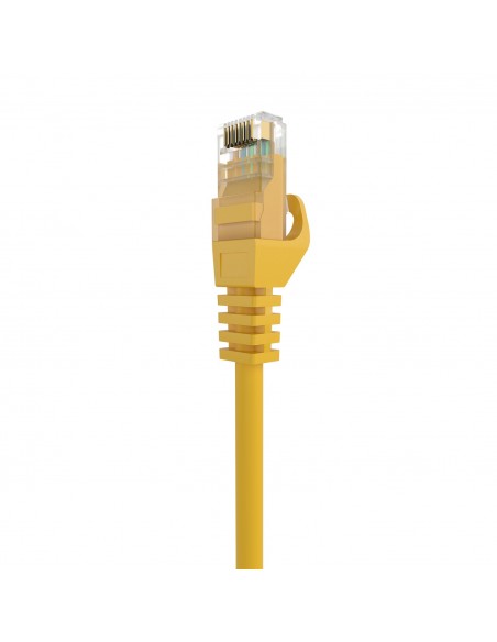 AISENS Cable de Red Latiguillo RJ45 LSZH Cat.6A 500 Mhz UTP AWG24, Amarillo, 1.5M