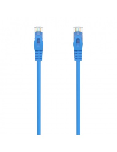 AISENS Cable de Red Latiguillo RJ45 LSZH Cat.6A 500 Mhz UTP AWG24, Azul, 25CM
