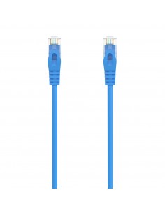 AISENS Cable de Red Latiguillo RJ45 LSZH Cat.6A 500 Mhz UTP AWG24, Azul, 30CM