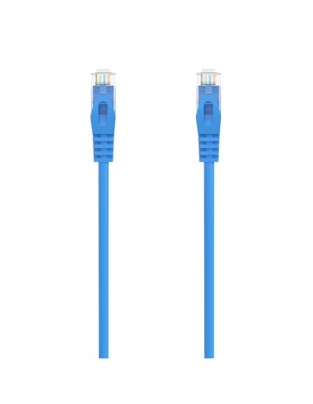 AISENS Cable de Red Latiguillo RJ45 LSZH Cat.6A 500 Mhz UTP AWG24, Azul, 30CM