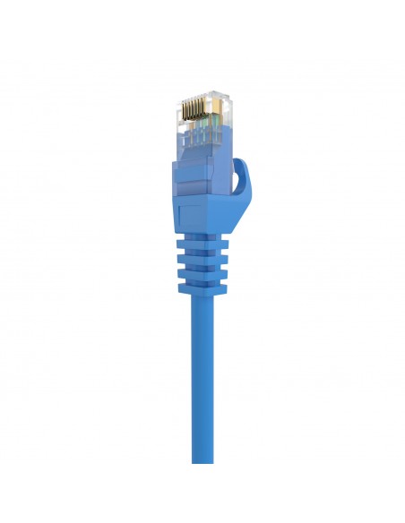 AISENS Cable de Red Latiguillo RJ45 LSZH Cat.6A 500 Mhz UTP AWG24, Azul, 30CM