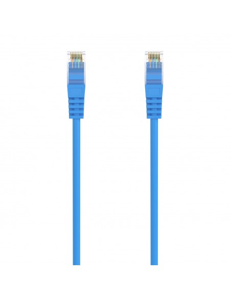 AISENS Cable de Red Latiguillo RJ45 LSZH Cat.6A 500 Mhz UTP AWG24, Azul, 3.0M