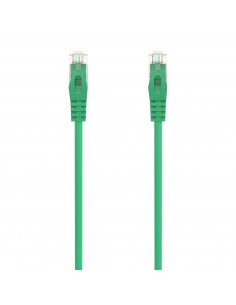 AISENS Cable de Red Latiguillo RJ45 LSZH Cat.6A 500 Mhz UTP AWG24, Verde, 25CM