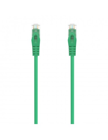 AISENS Cable de Red Latiguillo RJ45 LSZH Cat.6A 500 Mhz UTP AWG24, Verde, 30CM