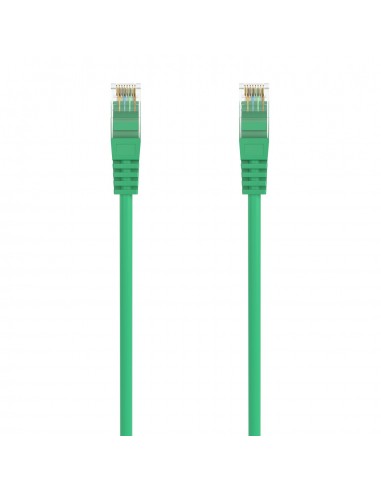 AISENS Cable de Red Latiguillo RJ45 LSZH Cat.6A 500 Mhz UTP AWG24, Verde, 0.5M