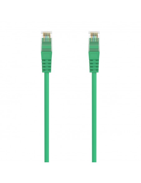 AISENS Cable de Red Latiguillo RJ45 LSZH Cat.6A 500 Mhz UTP AWG24, Verde, 0.5M