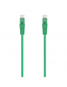 AISENS Cable de Red Latiguillo RJ45 LSZH Cat.6A 500 Mhz UTP AWG24, Verde, 1.0M