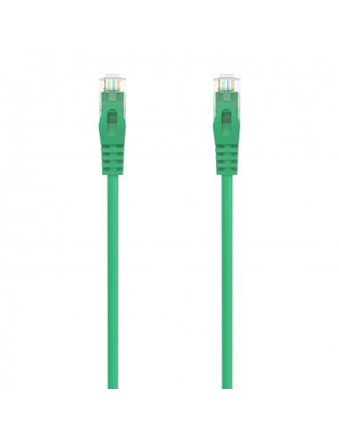 AISENS Cable de Red Latiguillo RJ45 LSZH Cat.6A 500 Mhz UTP AWG24, Verde, 1.0M