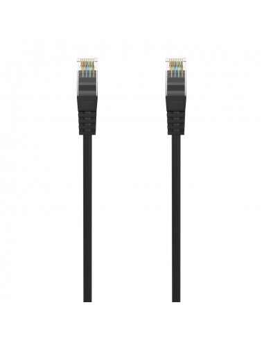 AISENS Cable de Red Latiguillo RJ45 LSZH Cat.6A 500 Mhz UTP AWG24, Negro, 30CM