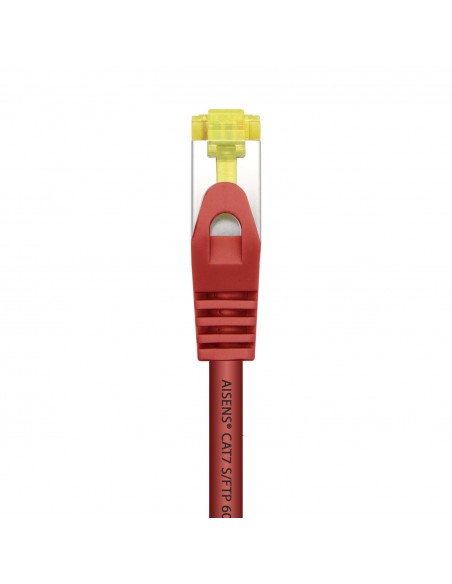 AISENS Cable De Red Latiguillo RJ45 LSZH Cat.7 600 MHz S FTP PIMF AWG26, Rojo, 25 cm AISENS Cable De Red Latiguillo RJ45 LSZH Cat.7 600 MHz S FTP PIMF AWG26, Rojo, 25 cm