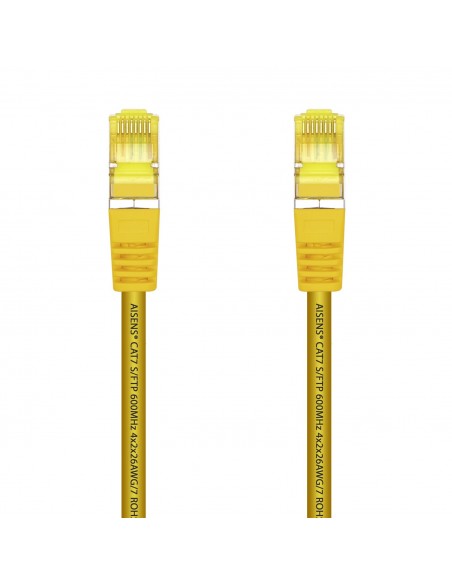 AISENS Cable De Red Latiguillo RJ45 LSZH Cat.7 600 MHz S FTP PIMF AWG26, Amarillo, 2.0 m AISENS Cable De Red Latiguillo RJ45 LSZH Cat.7 600 MHz S FTP PIMF AWG26, Amarillo, 2.0 m