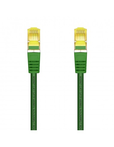 AISENS Cable De Red Latiguillo RJ45 LSZH Cat.7 600 MHz S FTP PIMF AWG26, Verde, 0.5 m